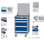 苏州标准工具车，移动工具车，带们工具车